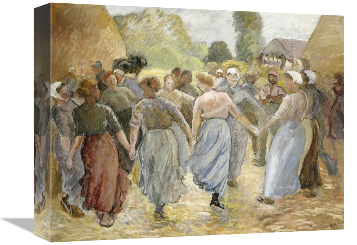 People dancing in a circle outdoors