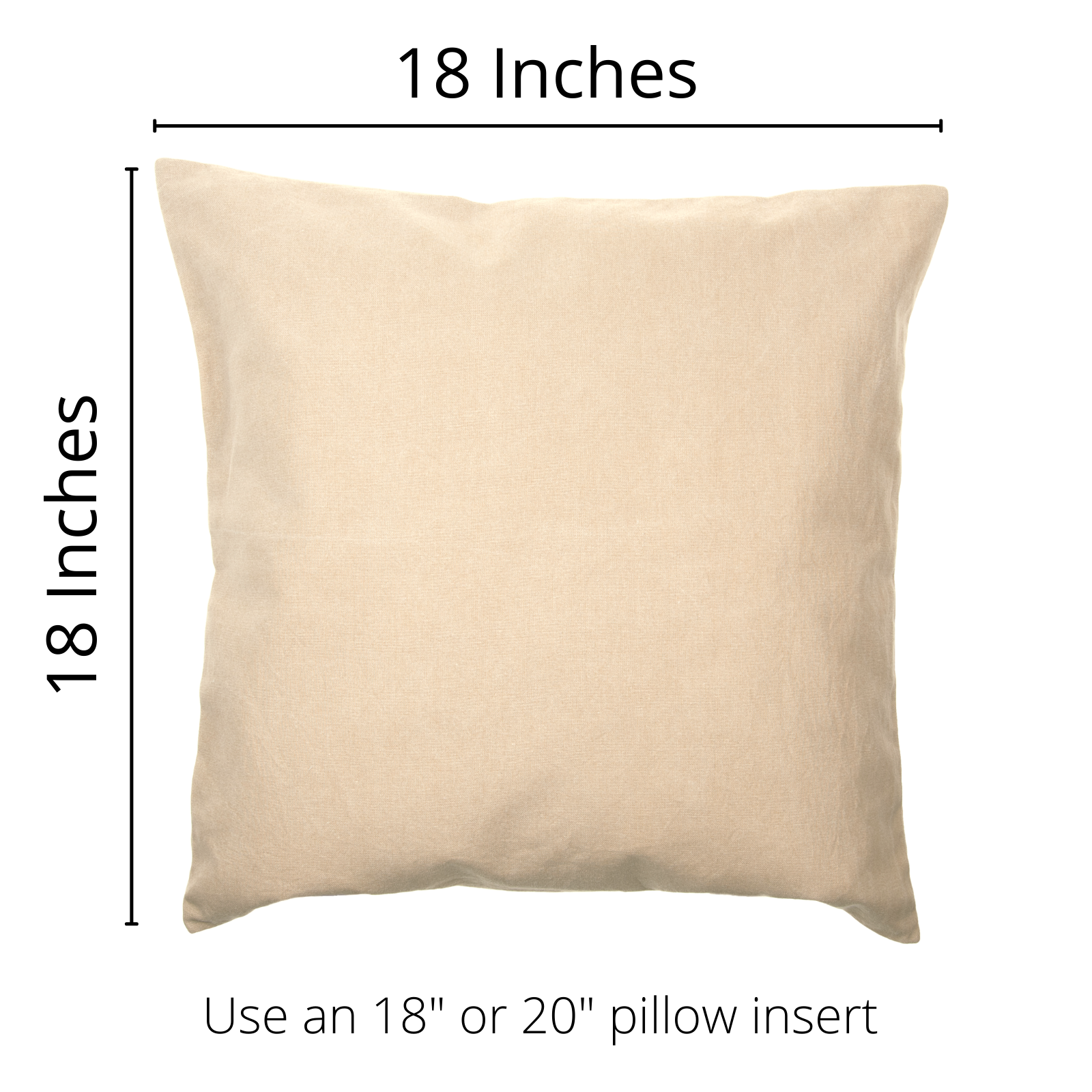 1776 Pillow Cover featuring a patriotic design on soft linen fabric, with a hidden zipper and light beige base color.