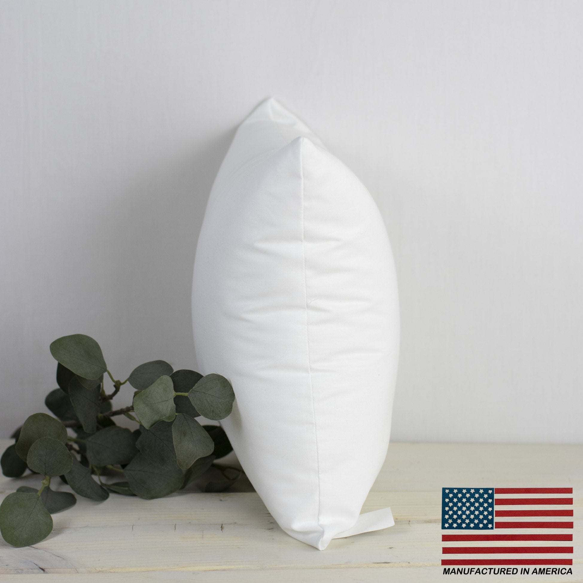 33x33 Square Angel Hair Pillow Insert with soft polyester fiberfill, ideal for indoor and outdoor use.