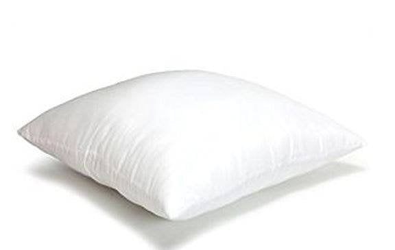 8x10 or 10x8 hypoallergenic polyester pillow insert, showcasing its plush texture and durable cotton blend fabric.