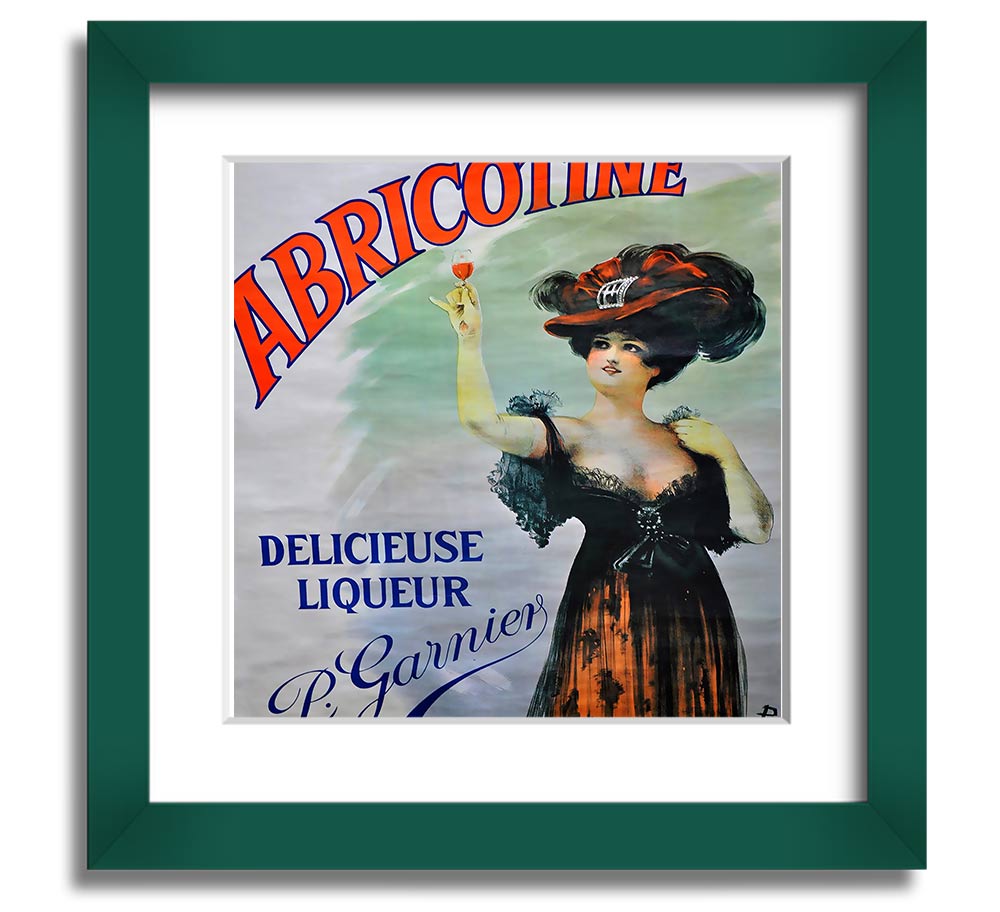 Abricotine Square Framed Print in various frame colours, handmade in the UK, ready to hang.