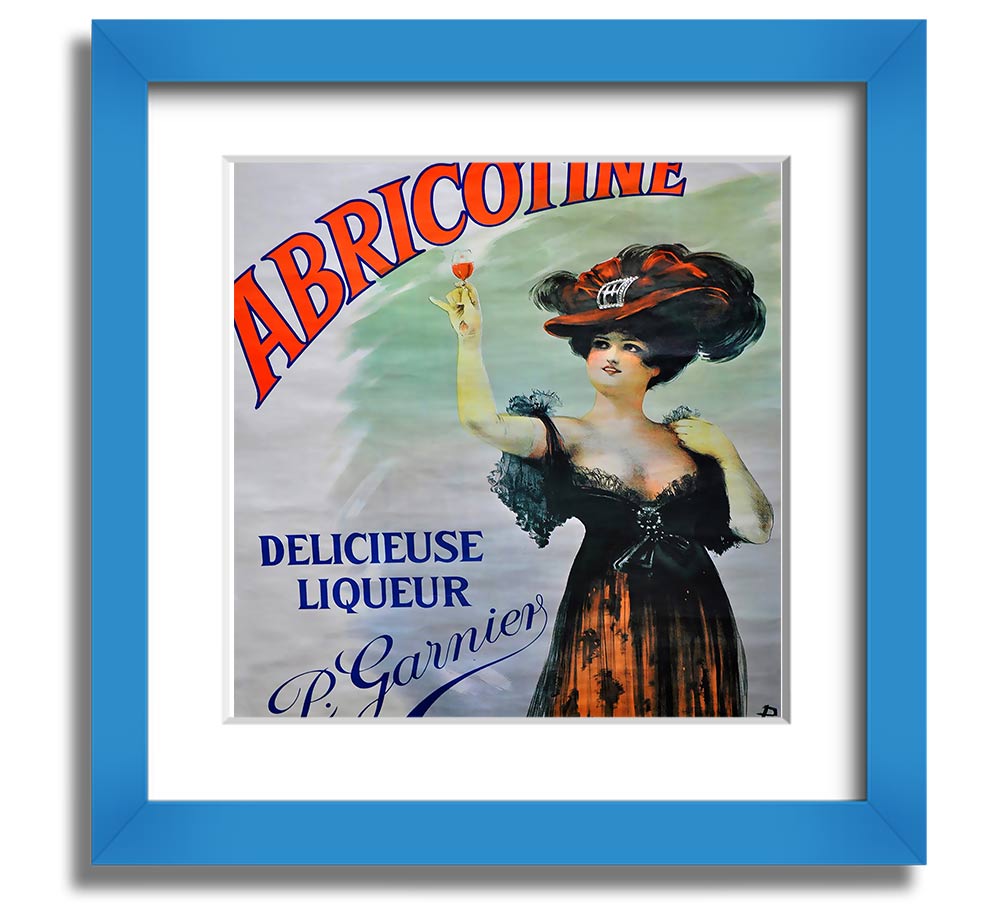 Abricotine Square Framed Print in various frame colours, handmade in the UK, ready to hang.