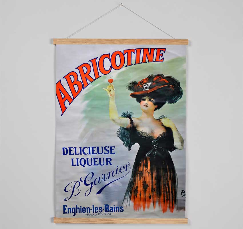 Abricotine wooden poster hangers in black, white, and natural oak finishes, showcasing a sleek design with magnetic fastening for secure print display.