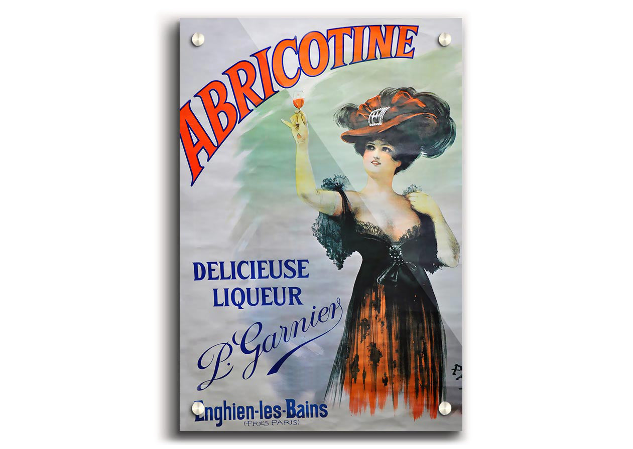 Abricotine acrylic print showcasing vibrant colors on 5mm thick acrylic glass, ready to hang.