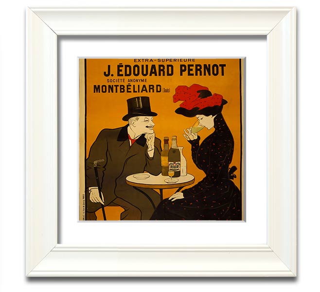 A beautifully crafted Absinthe Square Framed Print showcasing vibrant colors, framed in a stylish frame, ready to hang on the wall.