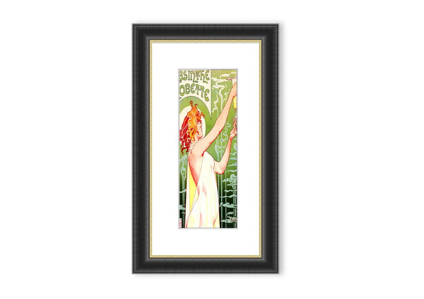 Absinthea Cornwall framed print showcasing vibrant landscape art, available in various frame colors.