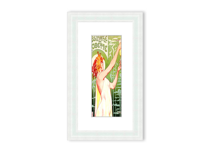 Absinthea Cornwall framed print showcasing vibrant landscape art, available in various frame colors.