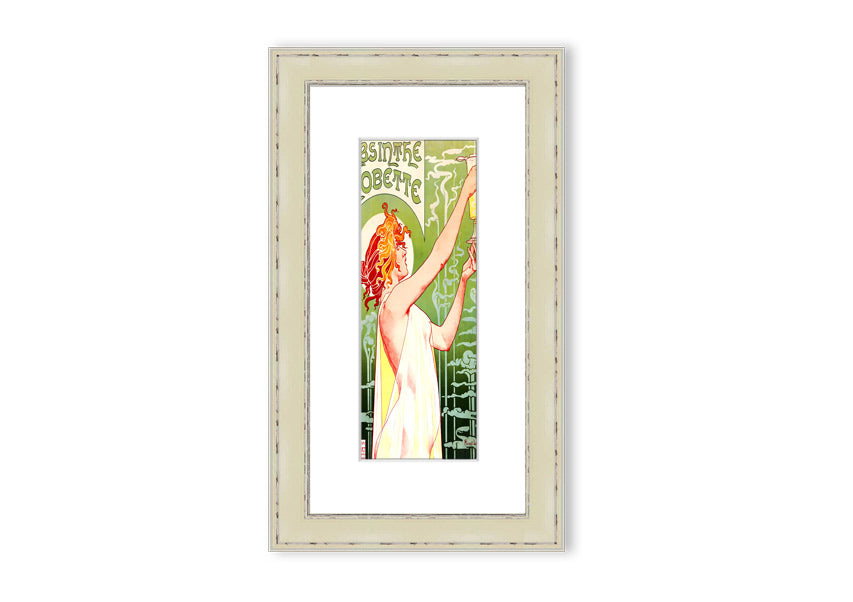 Absinthea Cornwall framed print showcasing vibrant landscape art, available in various frame colors.