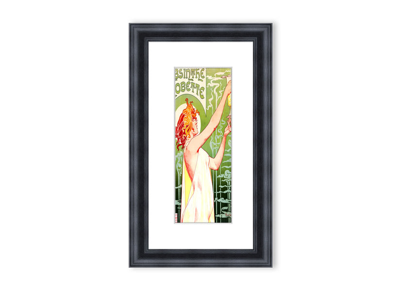 Absinthea Cornwall framed print showcasing vibrant landscape art, available in various frame colors.