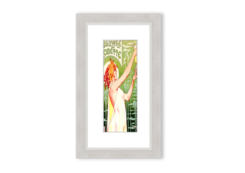 Absinthea Cornwall framed print showcasing vibrant landscape art, available in various frame colors.