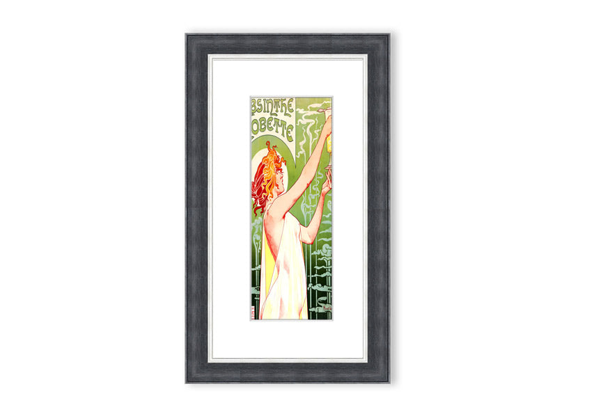 Absinthea Cornwall framed print showcasing vibrant landscape art, available in various frame colors.