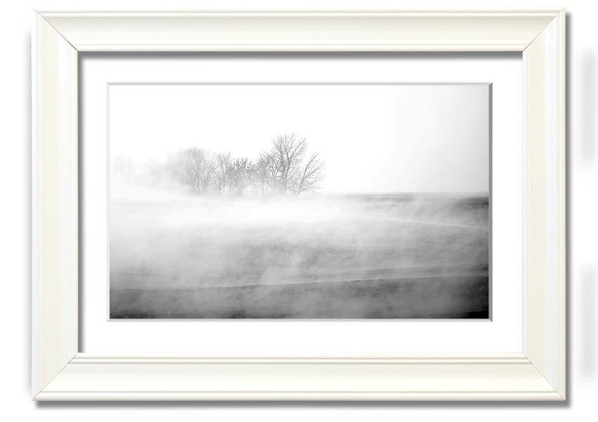 Absorption B n W framed print showcasing a modern black and white design, elegantly framed and ready to hang.