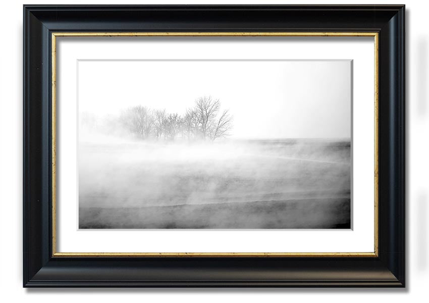 Absorption B n W framed print showcasing a modern black and white design, elegantly framed and ready to hang.