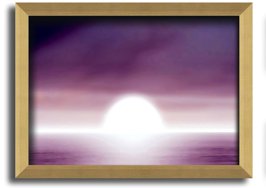 Abstract Sun Lilac framed print showcasing lilac hues and modern design, ready to hang.