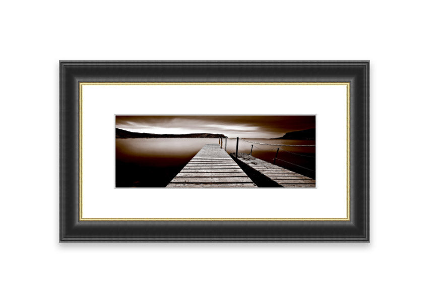 Abstarct Pier 03 framed print showcasing abstract design with vibrant colors, available in various frame options.