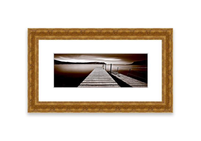 Abstarct Pier 03 framed print showcasing abstract design with vibrant colors, available in various frame options.