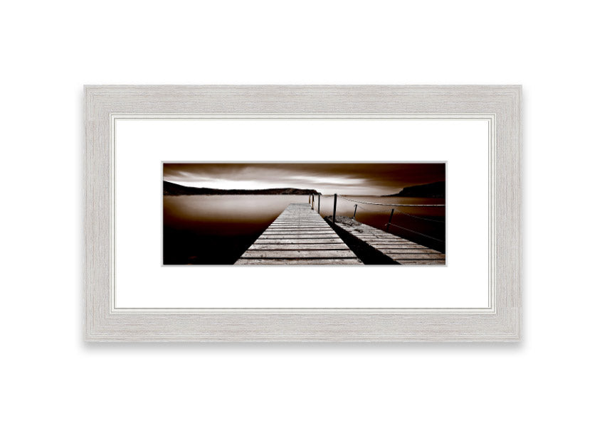 Abstarct Pier 03 framed print showcasing abstract design with vibrant colors, available in various frame options.