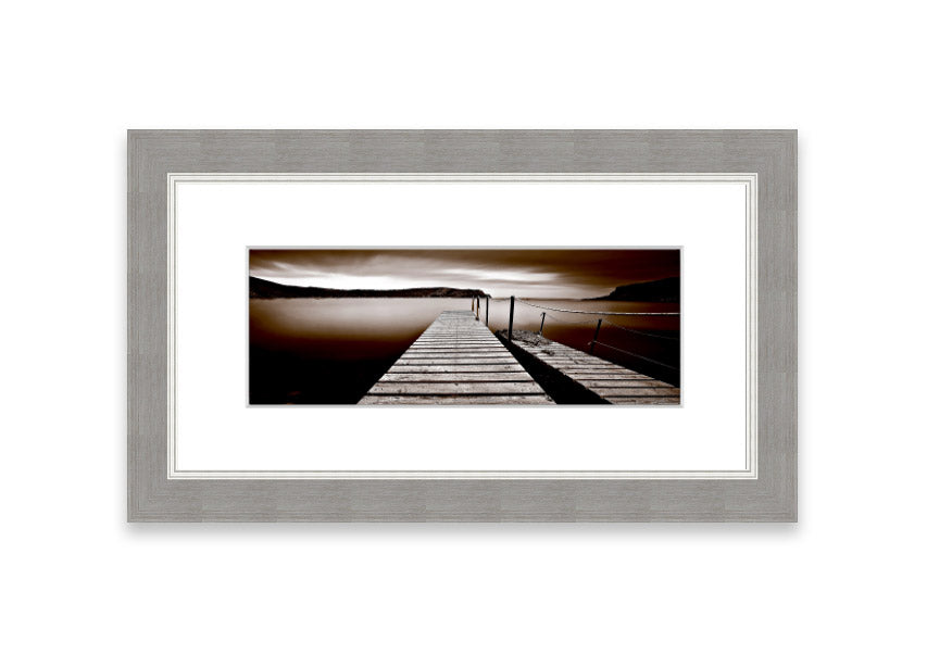 Abstarct Pier 03 framed print showcasing abstract design with vibrant colors, available in various frame options.