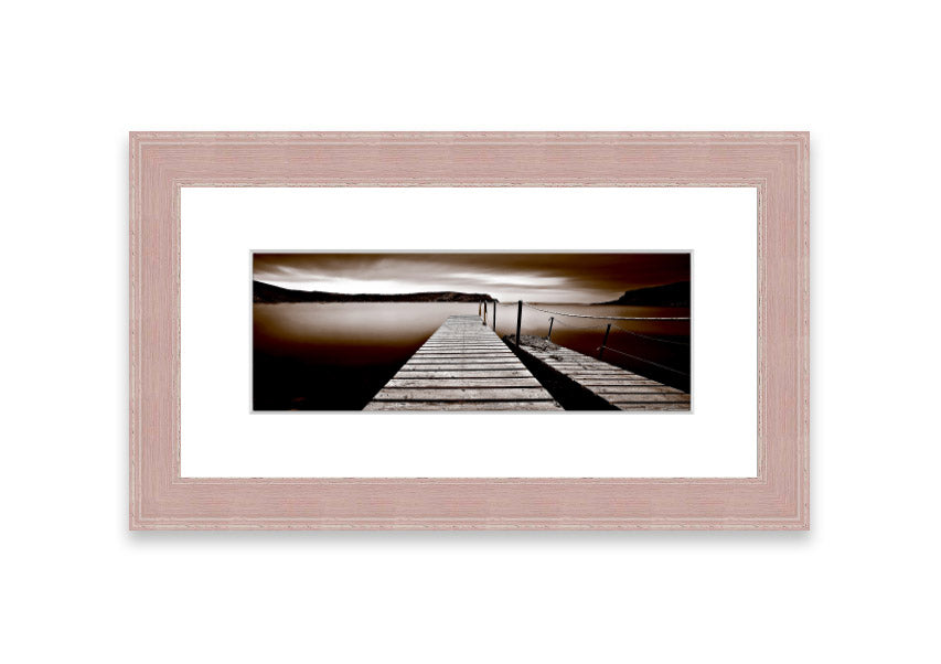 Abstarct Pier 03 framed print showcasing abstract design with vibrant colors, available in various frame options.