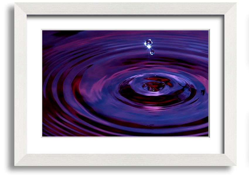 Abstract Drop framed print showcasing vibrant colors and unique design, ready to hang in various frame options.