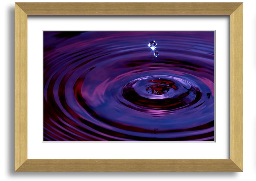 Abstract Drop framed print showcasing vibrant colors and unique design, ready to hang in various frame options.