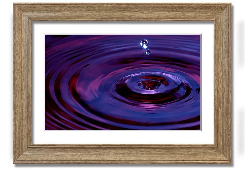 Abstract Drop framed print showcasing vibrant colors and unique design, ready to hang in various frame options.