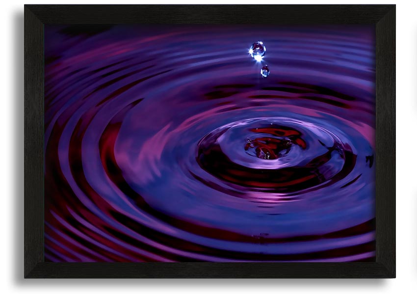 Abstract Drop framed print showcasing vibrant colors and unique design, ready to hang in various frame options.