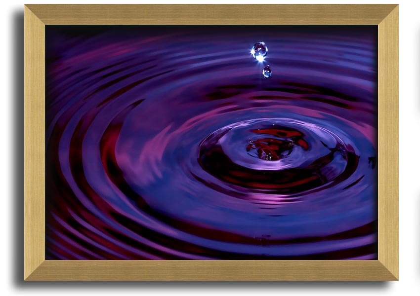 Abstract Drop framed print showcasing vibrant colors and unique design, ready to hang in various frame options.