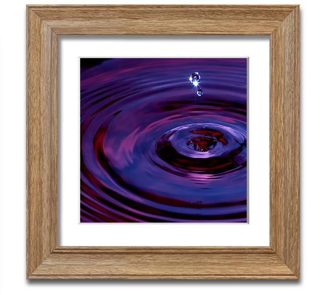 Abstract Drop Square Framed Print in multiple frame colours, showcasing a modern abstract design.