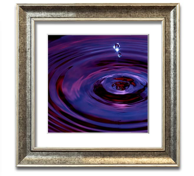 Abstract Drop Square Framed Print in multiple frame colours, showcasing a modern abstract design.