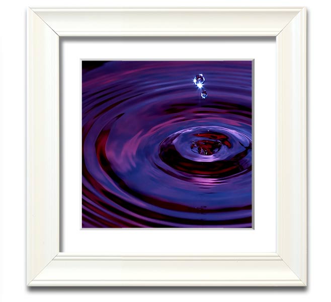 Abstract Drop Square Framed Print in multiple frame colours, showcasing a modern abstract design.