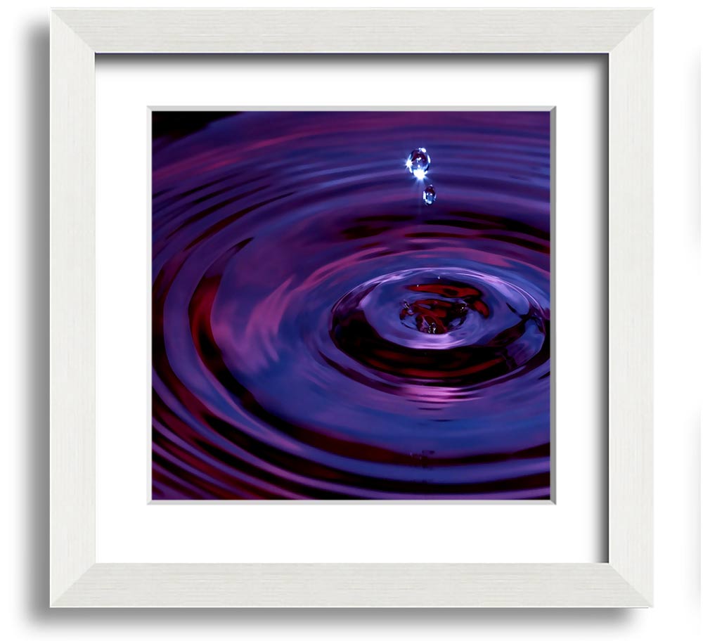 Abstract Drop Square Framed Print in multiple frame colours, showcasing a modern abstract design.