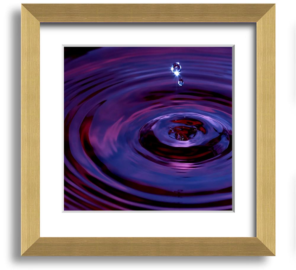 Abstract Drop Square Framed Print in multiple frame colours, showcasing a modern abstract design.