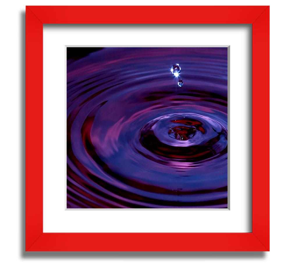 Abstract Drop Square Framed Print in multiple frame colours, showcasing a modern abstract design.