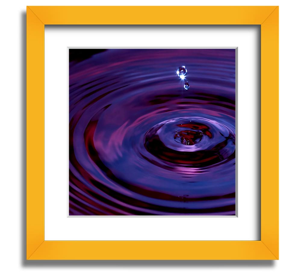 Abstract Drop Square Framed Print in multiple frame colours, showcasing a modern abstract design.