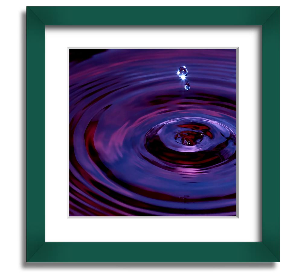 Abstract Drop Square Framed Print in multiple frame colours, showcasing a modern abstract design.