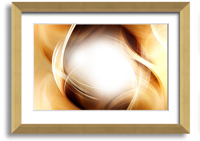 Abstract Fire Blend framed print showcasing vibrant colors and unique design, ready to hang.