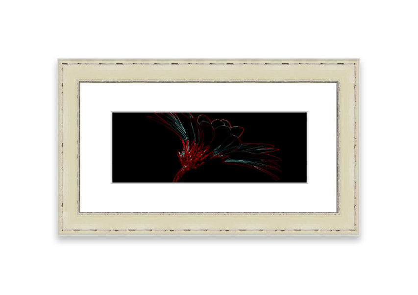 Abstract Neon Landscape 03 framed print featuring vibrant neon colors, handmade in the UK, ready to hang.