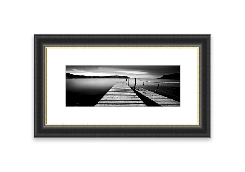 Abstract Pier 04 framed print showcasing a unique abstract design, available in various frame colors, handmade in the UK.