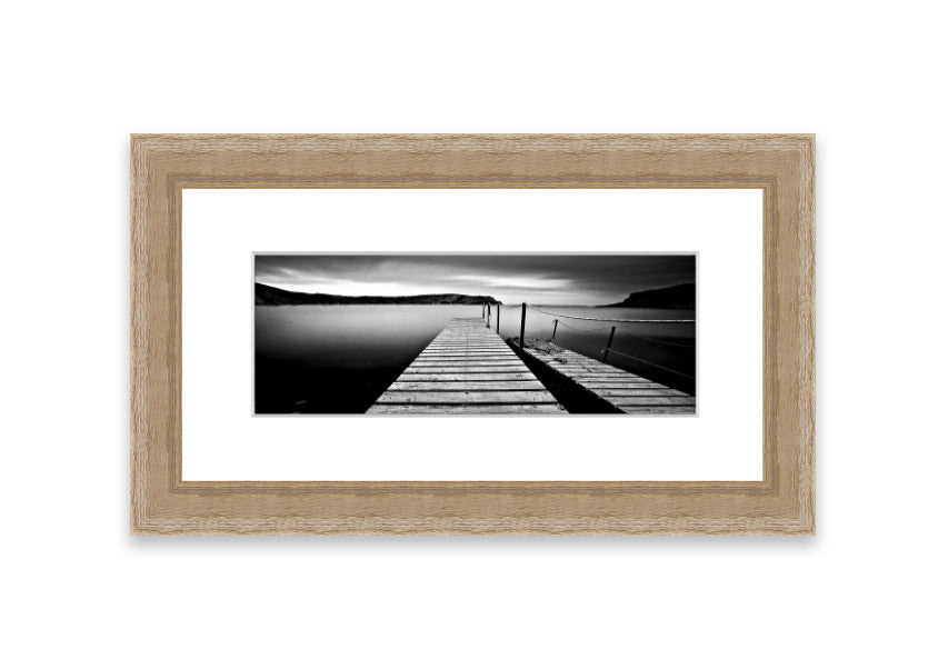 Abstract Pier 04 framed print showcasing a unique abstract design, available in various frame colors, handmade in the UK.