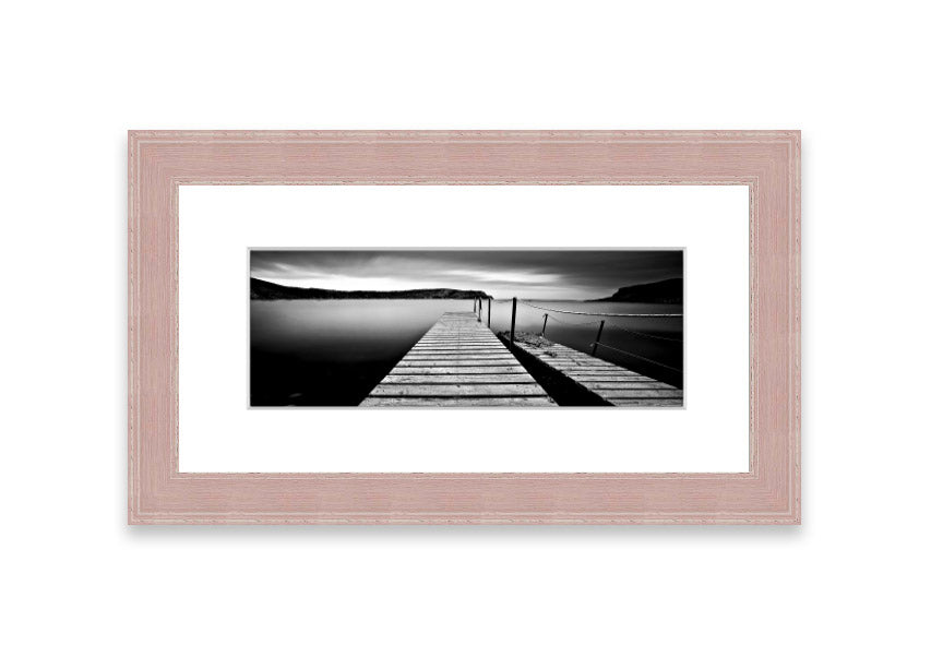 Abstract Pier 04 framed print showcasing a unique abstract design, available in various frame colors, handmade in the UK.