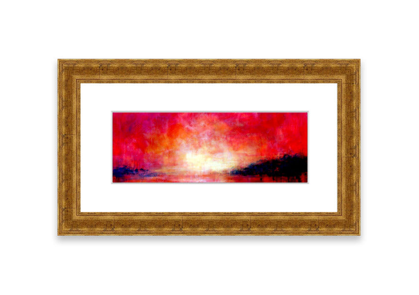 Framed Abstract Pink River print showcasing soft pink hues and modern design, ready to hang.