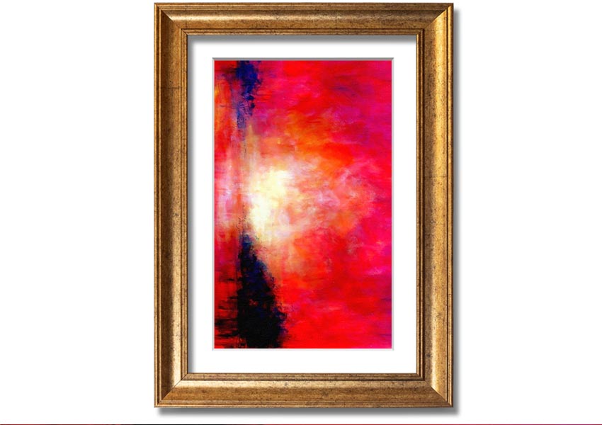 Abstract Pink River framed print showcasing soft pink hues and flowing design, ready to hang.