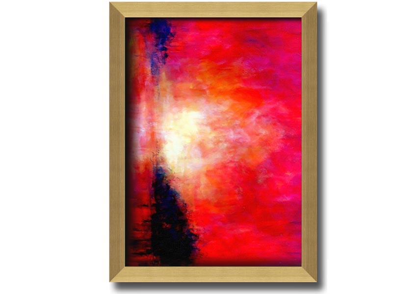 Abstract Pink River framed print showcasing soft pink hues and flowing design, ready to hang.