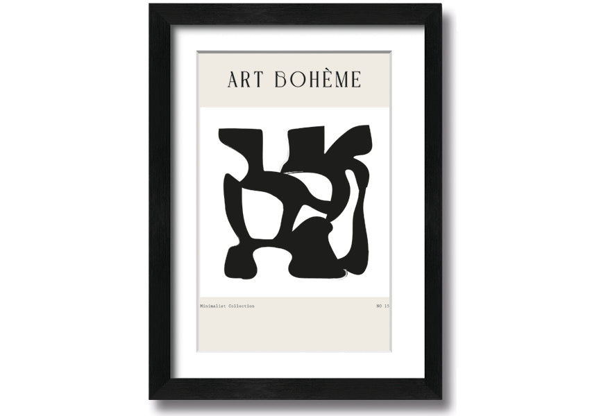 A beautifully framed Abstract Structure print showcasing modern art with vibrant colors and unique shapes, ready to hang.