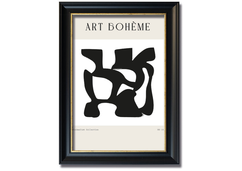 A beautifully framed Abstract Structure print showcasing modern art with vibrant colors and unique shapes, ready to hang.