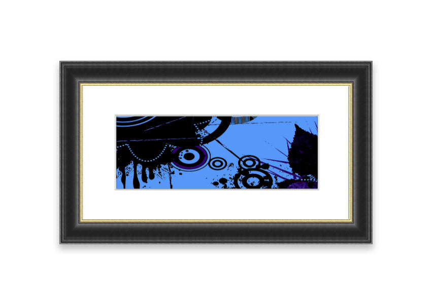 Abstract Vector Cornwall framed print with multiple frame color options, showcasing a modern abstract design.