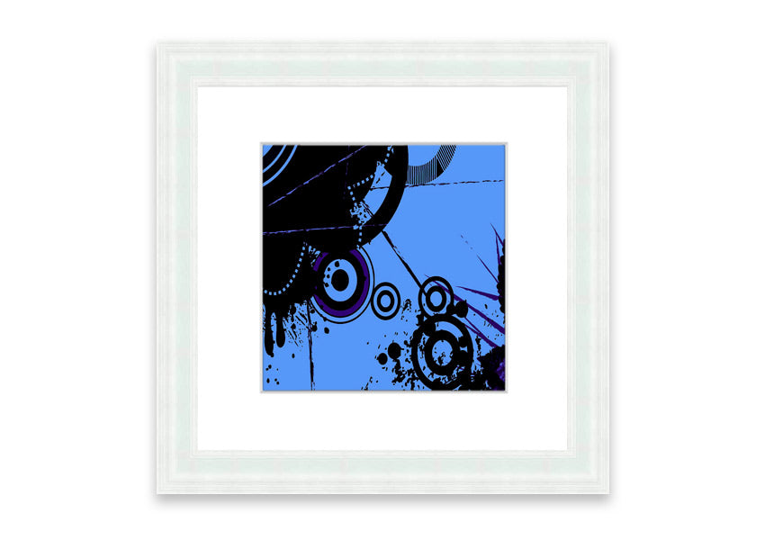 Abstract Vector Cornwall framed print with multiple frame color options, showcasing a modern abstract design.