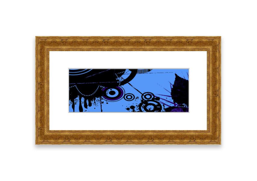 Abstract Vector Cornwall framed print with multiple frame color options, showcasing a modern abstract design.