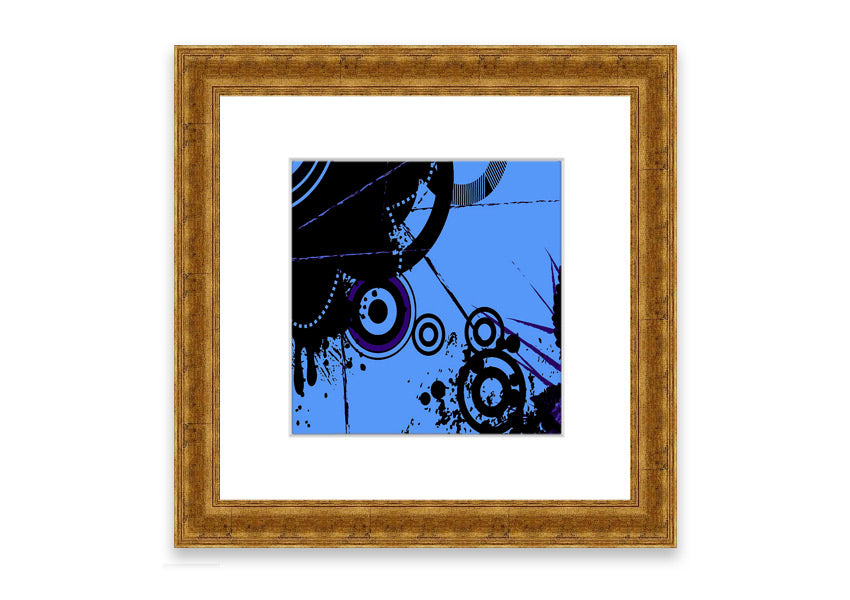 Abstract Vector Cornwall framed print with multiple frame color options, showcasing a modern abstract design.